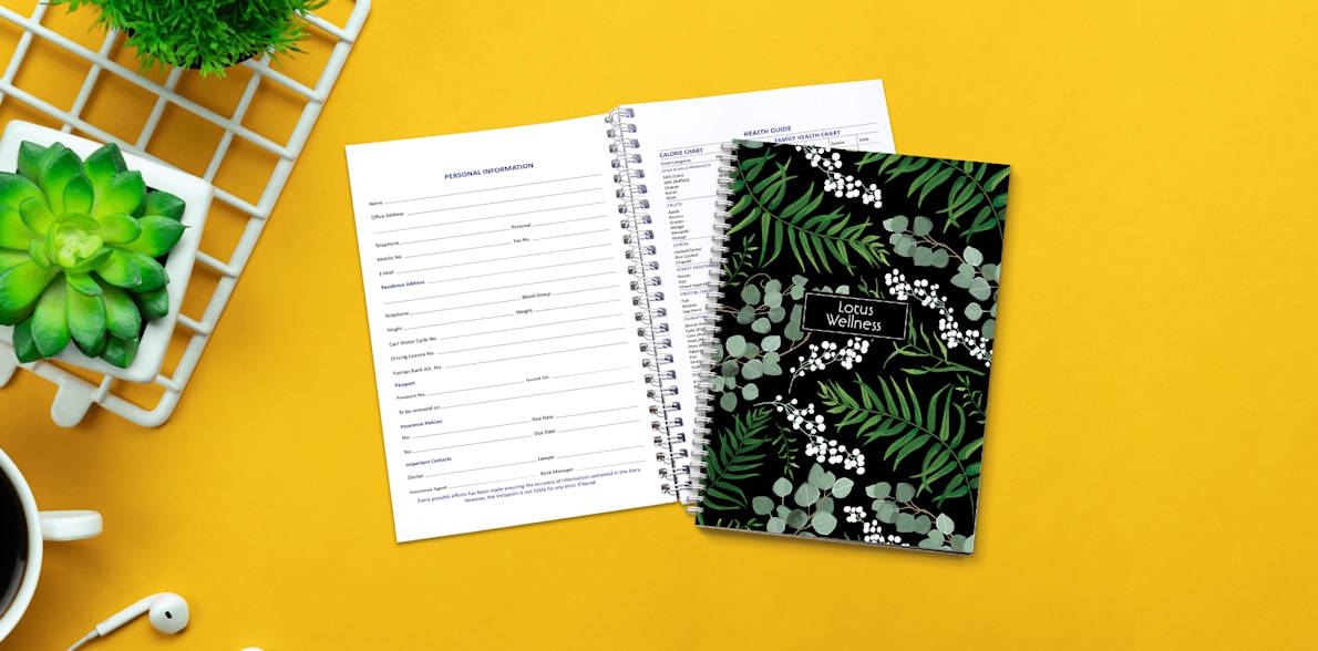 Notebook Personal Diary Writing Pad Journal Vistaprint.in